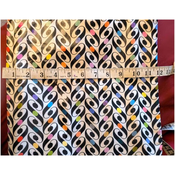 vinyl black / white / multicolor pattern tote bag by paperchase - Picture 5 of 6